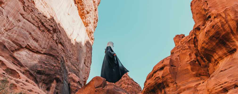 Formations rocheuses dans le désert saoudien